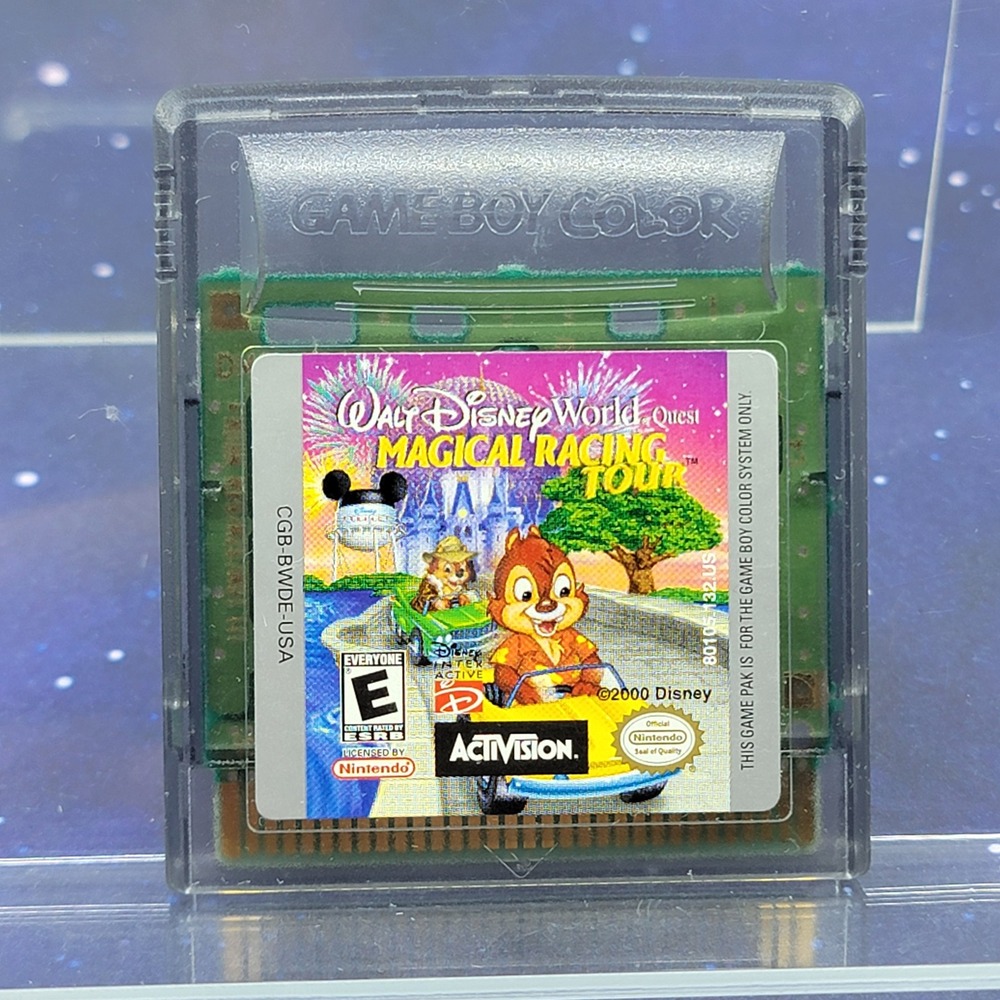 Walt Disney World Quest Magical Racing Tour Nintendo Game Boy Color GBC BWDE USA